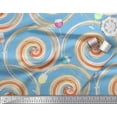 thumbnail image 2 of Soimoi Silk Fabric Spiral & Wine Glass Bar Fabric Prints By Yard 42 Inch Wide, 2 of 3
