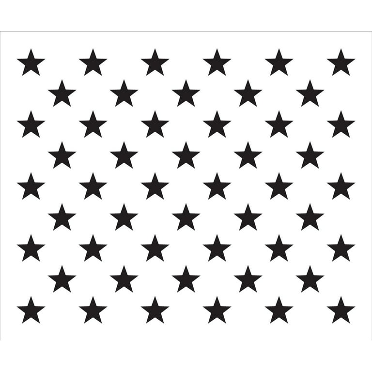 50 Star Field Stencil US American Flag G-Spec 12.75 x 18 Inches