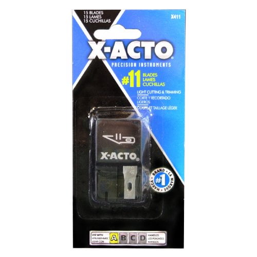 X-ACTO Nonrefillable Blade Dispenser, 15 per Pack (X411)