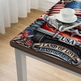 thumbnail image 4 of HAOXIT Square Table Decorations- American Flag Table Cover Decorations 60''x60'', 4 of 7
