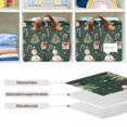 thumbnail image 4 of Yayeee Foldable Storage Basket for Shelves with Handles Set of 2 Waterproof Cloth Bins, Green Christmas Trees, 4 of 7