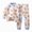 G930-Light Blue, variant on HFHAPW Toddler Kids Boys Girls Pajama Pants Set 2Pcs Long Sleeve Print Top and Pants Pjs Sleepwear Toddler Kids