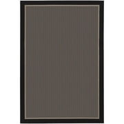 Couristan Tides Freeport Black & Taupe Indoor/Outdoor Rug, 2'7'x8'2' Rn