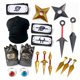 thumbnail image 2 of Anime Naruto Cosplay Accessories Akatsuki Kakashi Headband Gloves Ring Shuriken Kunai Figures Cosplays Prop Set Toys Fans Gift Gao Jinjia LED, 2 of 2