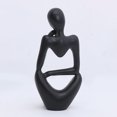 thumbnail image 2 of Decoración de mesa minimalista, modelo de estatua, adorno de mesa negro para colección de regalos (3 piezas) JAMW Sencillez, 2 of 4