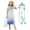 Short sleeve+Accessories A, variant on HAWRR Frozen 2 Snow Queen Elsa Princess Costume Short Sleeve Elsa Girl Dress with Cape