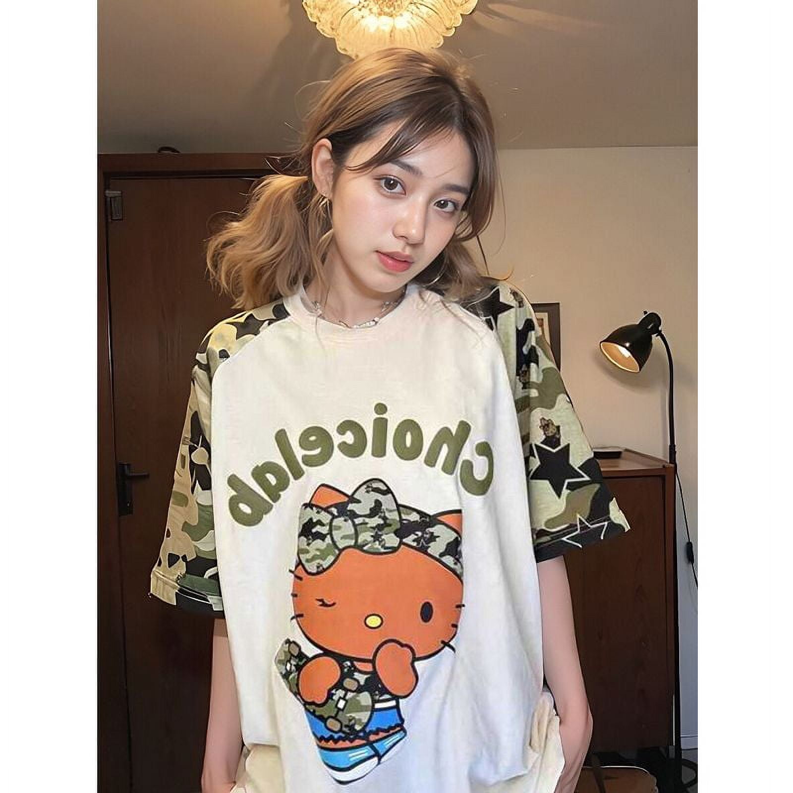 kitty Sanrio Hello Kitty Zip Up Hoodie Women Y2k Clothing Kawaii