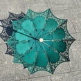 thumbnail image 4 of Artistic Floral Lace Umbrella Wooden Handle Sun Shade For Special Occasions & Women Accessories, 4 of 9