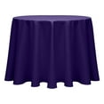 thumbnail image 1 of Ultimate Textile (10 Pack) Poly-cotton Twill 114-Inch Round Tablecloth - for Restaurant and Catering, Hotel or Home Dining use, Purple, 1 of 3