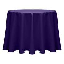 Ultimate Textile (10 Pack) Poly-cotton Twill 114-Inch Round Tablecloth - for Restaurant and Catering, Hotel or Home Dining use, Purple
