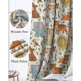 thumbnail image 3 of Cute Animals Zoo Blackout Curtains for Bedroom Living Room Darkening Curtains 63 Inches Long Cartoon Funny Elephant Tiger Window Curtain 2 Panels Set Insulated Window Treatment Grommet Drapes 52"x63", 3 of 9