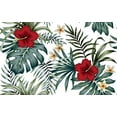 thumbnail image 6 of MuralsPrint Tropical Vintage Hibiscus Floral Removable Wallpaper, Peel and Stick Floral Wallpaper 10'L x 24''W, 6 of 6