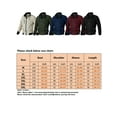 thumbnail image 2 of Frontwalk Mens Casual Stand Collar Bomber Jackets Full Zip Regular Fit Military Jacket Solid Color Fall Outwear Claret L, 2 of 3