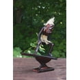 thumbnail image 3 of Handmade Wooden Primitive Tribal Wave Rider Surfing Figurine Statue Funny Sculpture Tiki Bar Handcrafted Unique Gift Decor Accent Figurine Hand Carved, 3 of 6
