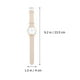 thumbnail image 2 of unbranded De Para Mujer Correa De Cuero Beige Sencillo Regalo Ideal Para Ocasiones, 2 of 7