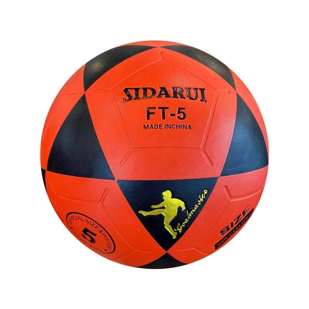 Balón de fútbol Sonducket talla 5 negro rojo