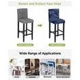 thumbnail image 3 of Navy Blue Marble Bar Stool Covers Set of 4, Modern Golden Geometric Art Stretch Washable Bar Chair Covers with Backs, Removable Pub Counter Height Chair Cover for Kitchen Dining Room Cafe, 3 of 7