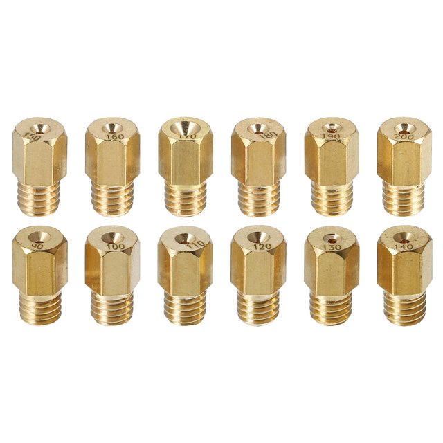 Kit de 12 Uds. De chorros de carburador para VM20 VM22 VM38 TM24 TM38 TMX, chorros principales de carburador 90-200 para piezas de carburador de motocicleta Dirt Bike Pit Unique Bargains carburadores para deportes motorizados