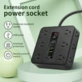 thumbnail image 2 of 16 in 1 Power Strip Surge Protector, 16-in-1 Power Strip with Switch & Surge Protection, 16 in 1 Surge Protector, 16 Ac Outlets, 3 USB & 2 Type-C Ports, Time Display for Home,Office (White), 2 of 7