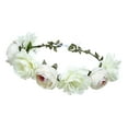 thumbnail image 1 of Diadema Floral Yuyangstore Diadema de flores para festival Fiesta Boda F Blanca, 1 of 6