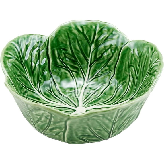 Bordallo Pinheiro Cabbage Green Tall Salad Bowl