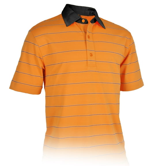 Monterey Club Men's Freedom Stripe Texture Golf Polo Shirt #3601