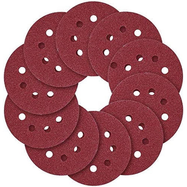 5 Inch 8 Hole 40-2000 Grit Grinding Wheel Sandpaper Kit Can Be Sanded/Polished