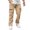 #Khaki, variant on DPTALR Men's Lightweight Baggy Drawstring Cargo Joggers Breathable and Quick Dry for Outdoor Hiking,BlackXXL