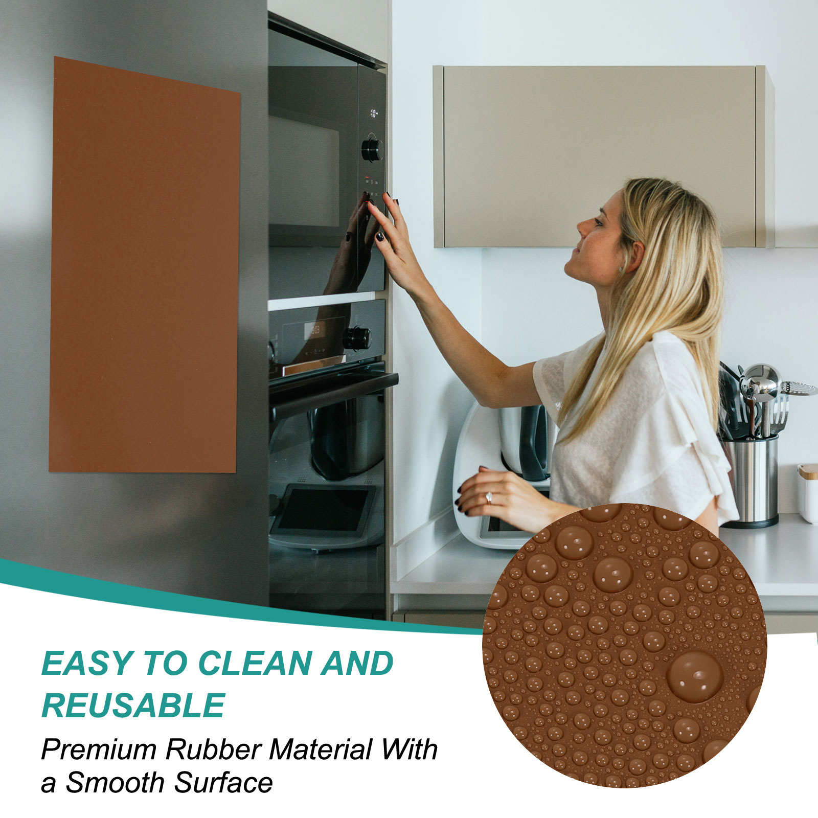 Uxcell Magnetic Dry Erase Board Sheet for Fridge, 6 Pcs 12 x 8 Inch Erasable Refrigerator Whiteboard for Kitchen for Home Kitchen Organizer Planner Office Storage, Brown (0.6mm)
