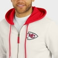 thumbnail image 6 of Men's Darius Rucker Collection by Fanatics Cream Kansas City Chiefs Distressed Graphics Full-Zip Hoodie, 6 of 6