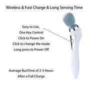 Personal Handheld Massager-Cordless Full Body Massager, Electric Massage Tool for Face Neck Back Shoulder Waist Leg Feet, Portable 5 Mode Massage Machine for Women Men