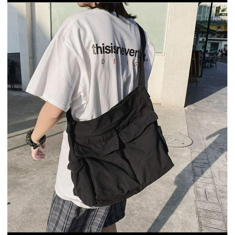 Amazon.com: Messenger Bag Crossbody Y2K Canvas Harajuku Bag