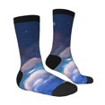 thumbnail image 4 of Yiaed Cloud Cute Rabbit Print Great elasticity Crew Socks Sports socks for Men and Women, 4 of 5