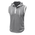 thumbnail image 4 of Men's Training Vest for Gym and Fitness Performance Vest with Hooded Design for Summer Running and Workout, 4 of 7
