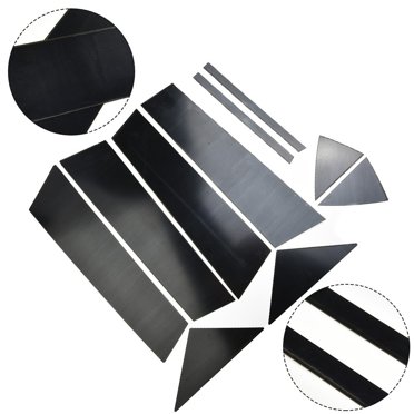 Black Pillar Post Covers – For Mazda 3 Axela 2014-2017 – 10pc Door Trim Window Set