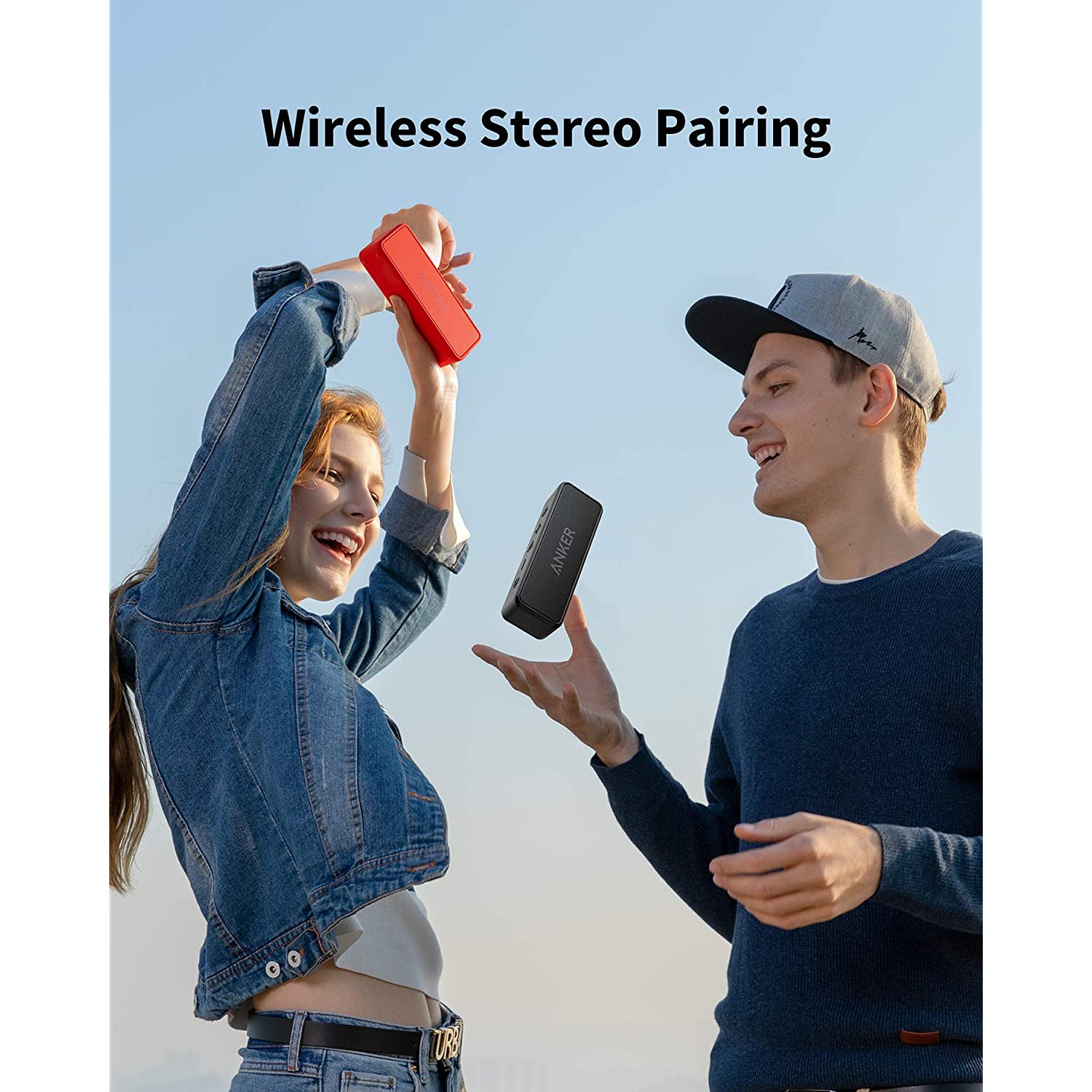 anker soundcore 2 portable bluetooth speaker with 12w stereo sound