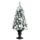 thumbnail image 4 of Árbol de Navidad Nevado Costway Preiluminado 120 cm con Bayas y Flores Blancas, 4 of 5