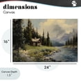 thumbnail image 4 of Stupell Industries Farmhouse Creek Cabin Riverside Retreat Canvas Art, 24 x 16, by Franklyn Gregory, 4 of 8