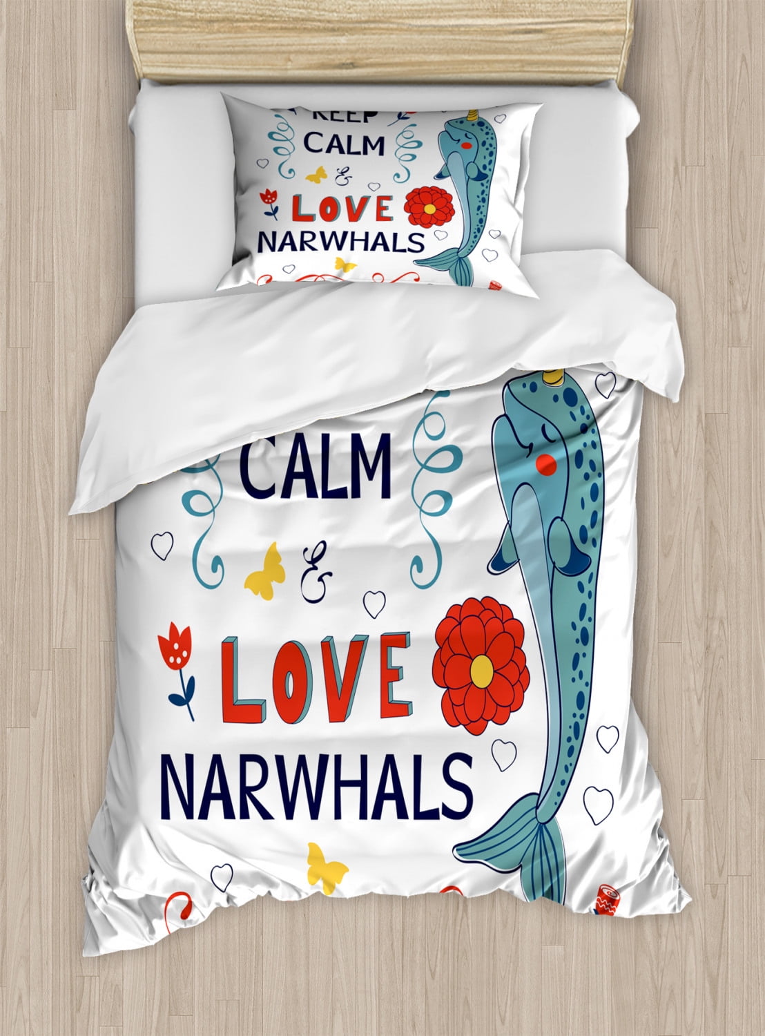 narwhal bedding set