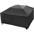 Mainstays 30" Square Fire Pit with Screen, Poker, and Cover