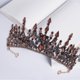 thumbnail image 5 of Tiaras barrocas, coronas, accesorios de joyería para mujer, ideales para Halloween y cosplay. Púrpura, 5 of 7