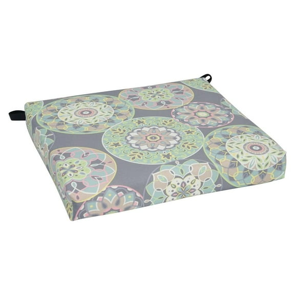 Blazing Needles 20-inch by 19-inch Patterned Outdoor Chair Cushion 93454-1CH-OD-106