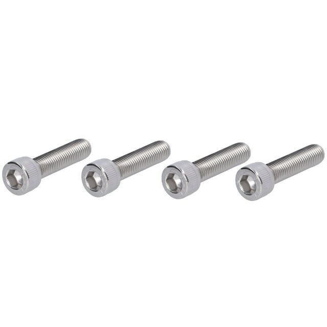 A2 70 Hex Bolt, 304 Stainless Steel, Socket Cap Screw, Hex Head Fastener Hardware with Case, Connection Bolts, Furniture Bolts for Car Engineering DIY Jobs