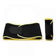 thumbnail image 4 of Waist Trimmer Belt Waist Trainer for Women and Men Slim Body Sweat for Weight Loss Stomach Fat Burner Adjustable Belly Band Lumbar Support Neoprene Wrap with Sauna Suit Effect, 4 of 10