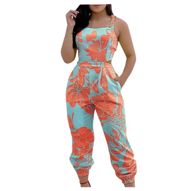 Monos Cargo Para Mujer Monos Con Tirantes Monos Estampados Monos Casuales Odeerbi ODB187890