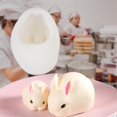 thumbnail image 3 of Molde de silicona con forma de conejito en forma de D, molde de silicona para jabón y caramelo con forma de conejito en 3D, moldes de silicona multifuncionales, 3 of 8
