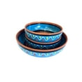 thumbnail image 2 of Terracotta Blue - Festive Set - Hand Painted From Spain, 2 of 6