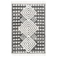 thumbnail image 2 of nuLOOM Saveah High Low Soft Shaggy Moroccan Diamond Tassel Area Rug, 6' 7" x 9', Grey, 2 of 2
