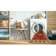 thumbnail image 2 of Ahgly Company Machine Washable Indoor Square Traditional Bronze Brown Area Rugs, 3' Square, 2 of 7