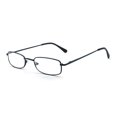 thumbnail image 3 of EYE ZOOM 5 Pairs Unisex Classic Rectangular Metal Frame Reading Glasses, Navy Blue, +1.25, 3 of 5